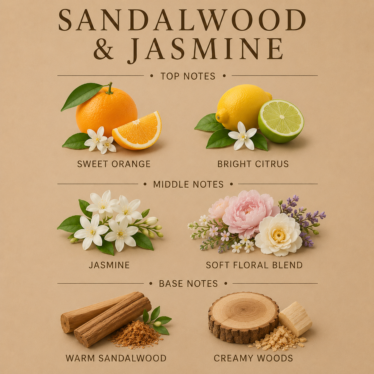 Sandalwood & Jasmine Original Candle