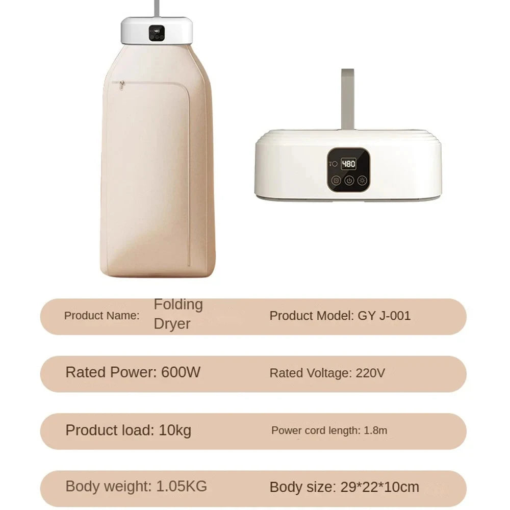 HOMEFISHMultifunctional Dryer Electric Clothes Home Cabinet Floor Machine Dryers Warm Air Dryer With Timing Home with Remote