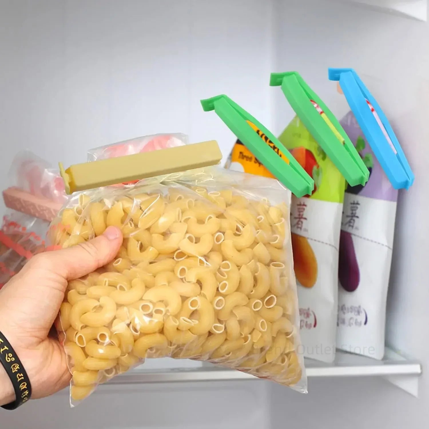 10/20PCS Kitchen Storage Food Snack Seal Sealing Bag Clips Sealer Clamp Plastic Tool Kitchen Accessories Food Bag Clips