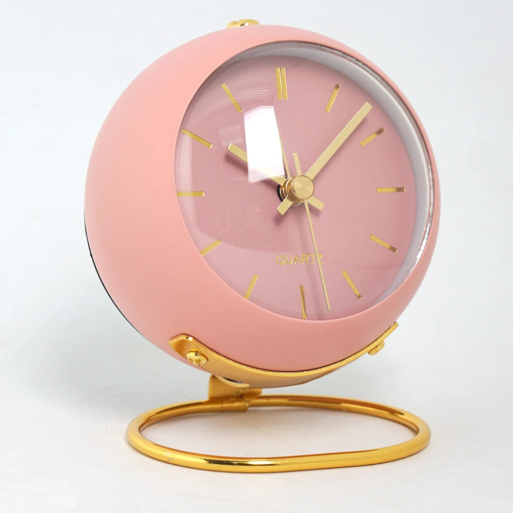 Nordic Creative Electronic Desk Clock, Minimalist Children's Alarm Clock, New Desktop Bedside Student Silent Luminous Pointer