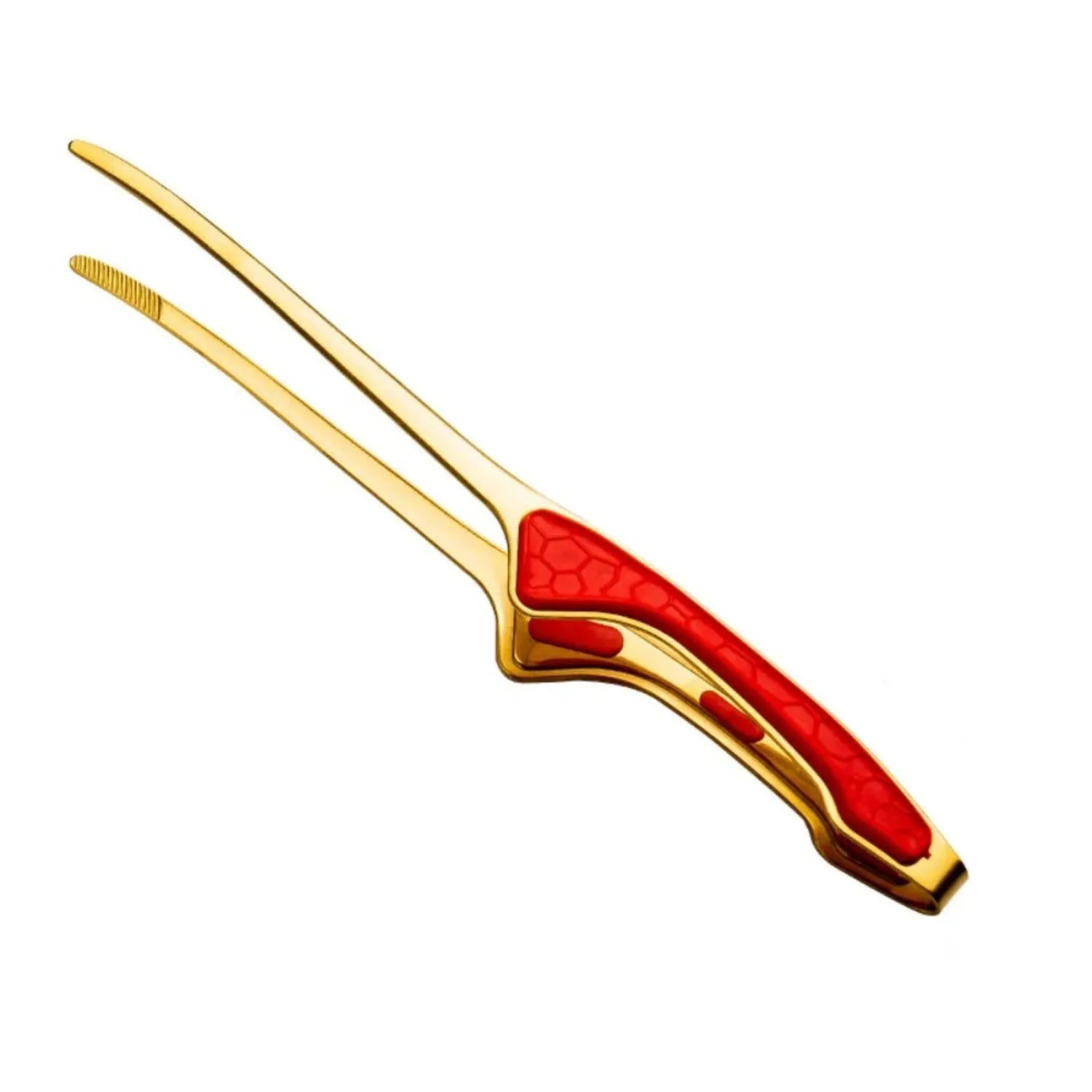 Non-Stick Stainless Steel Barbecue Tongs Anti-scald Anti-slip Steak Tongs Non-Slip Grip Kitchen Tongs for Cooking