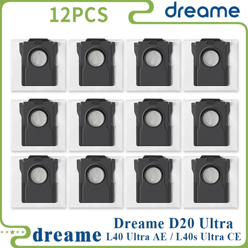 Fit For ( Dreame L40 Ultra AE / Dreame L40s Ultra CE / Dreame D20 Ultra ) Vacuum Parts Main Side Brush Filter Mop Cloth Dust Bag