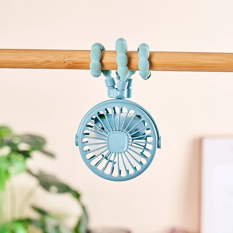 USB Charging Octopus Fan Stroller Fan  Multi-function Fan
