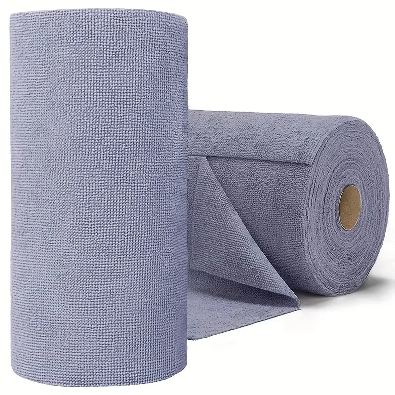 20 Sheets/Roll Microfiber Dishcloth – Multi-Functional Double-Sided Kitchen Cloth, Ideal for Utensil Cleaning, Kitchen Accessory