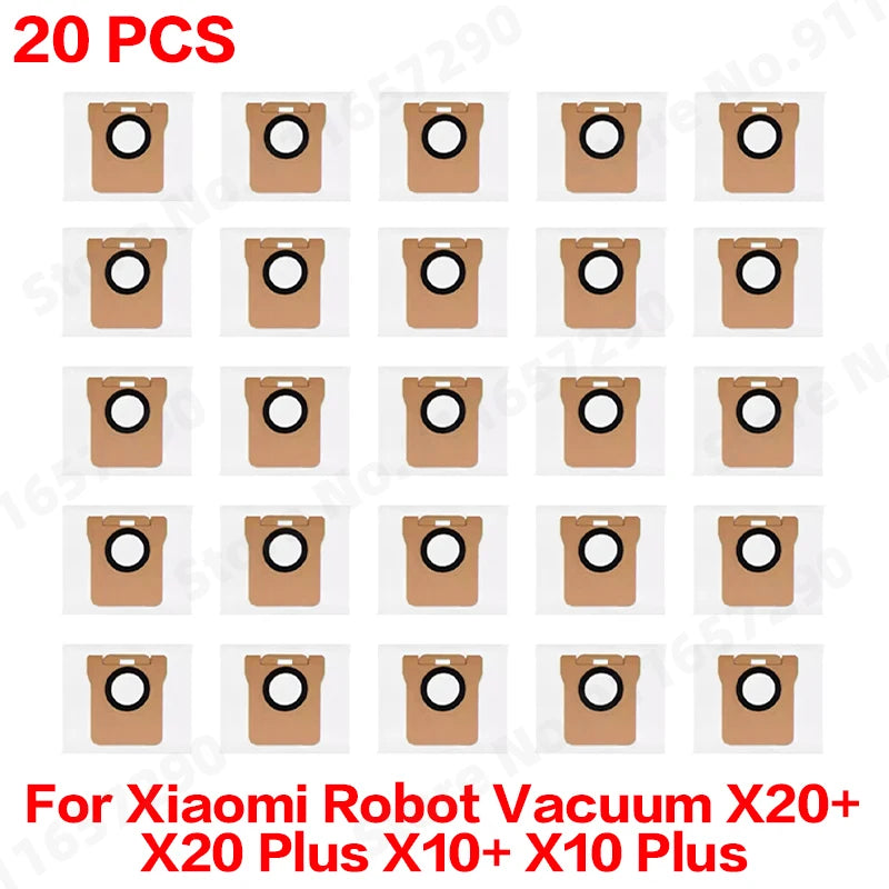 For Xiaomi Robot Vacuum X20 Plus/ X20+/X10+ / X10 Plus Spare Parts Accessories Main Side Brush Mop Cloth Dust Bag Filter
