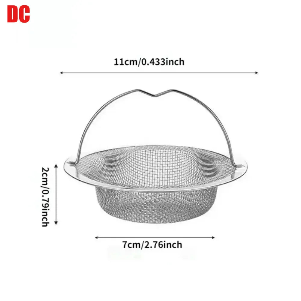 1Pc Stainless Steel Kitchen Sink Filter, Garbage Food Residue/Hair Catcher, Keep Your Bathtub