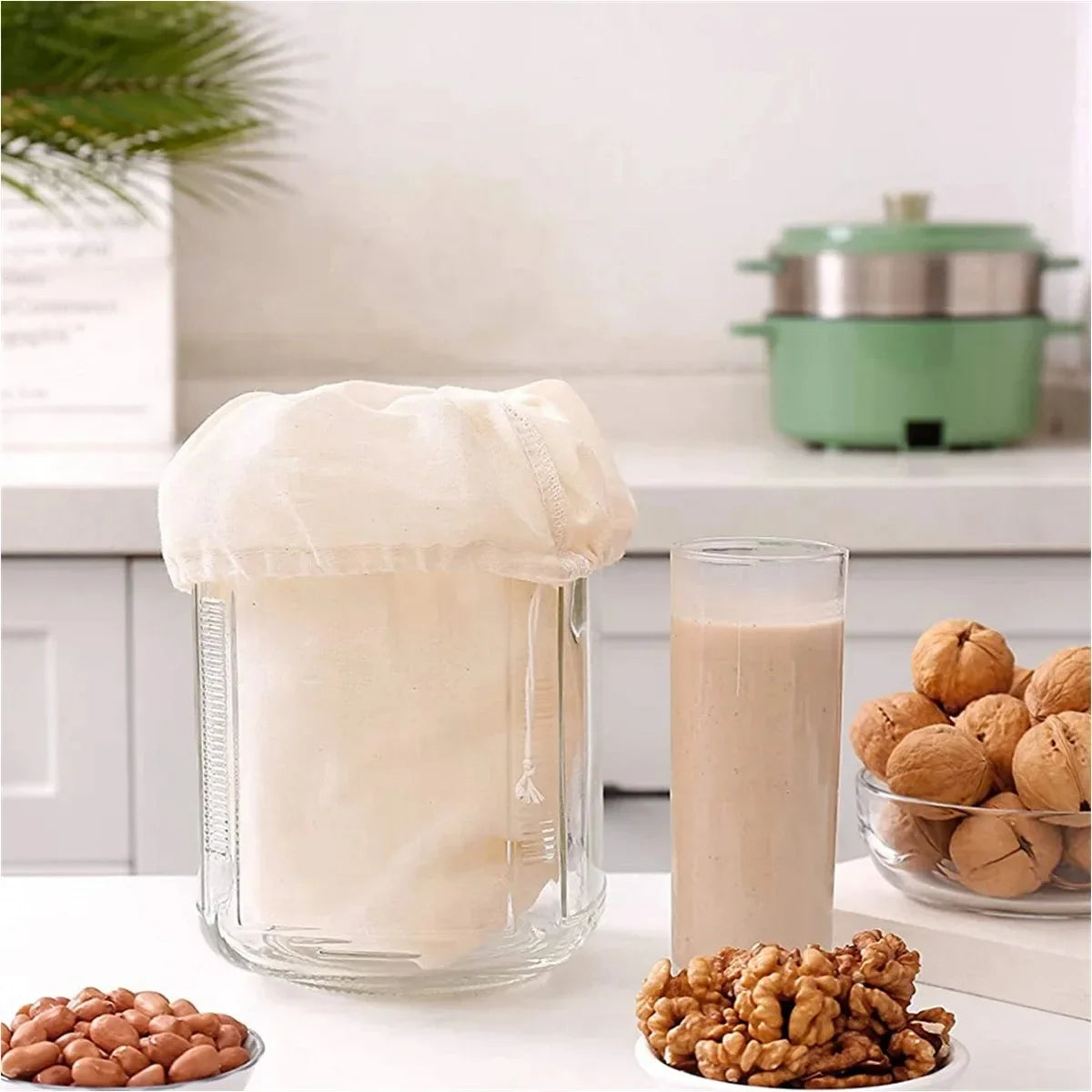 Cotton Cream Cheese Slicer Gauze Kitchen Items Tofu Filter Cloth Butter Milk Coffee Tools Gadgets Dining Bar Home Garden Slice