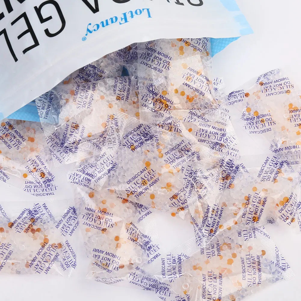 10g 40 packs Non Toxic Silica Gel Desiccant Damp Kitchen Room Living Moisture Dehumidifier Absorber Bag
