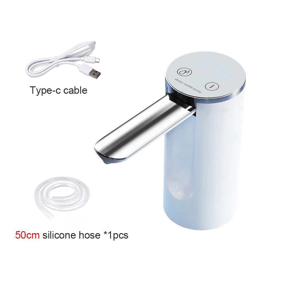 Electric Water Gallon Pump Foldable Automatic Water Dispenser 19 Liters Bottle Rechargeable Desktop Smart Drinking Water Pump
