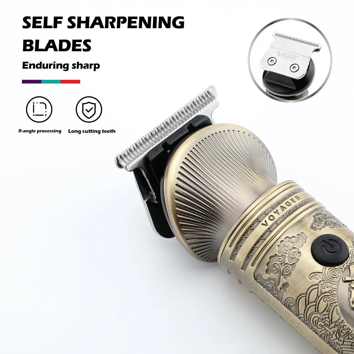 VGR Hair Clipper Electric Hair Trimmer Professional Barber Cordless Hair Cutting Machine Multifunctional Clipper for Men V-106