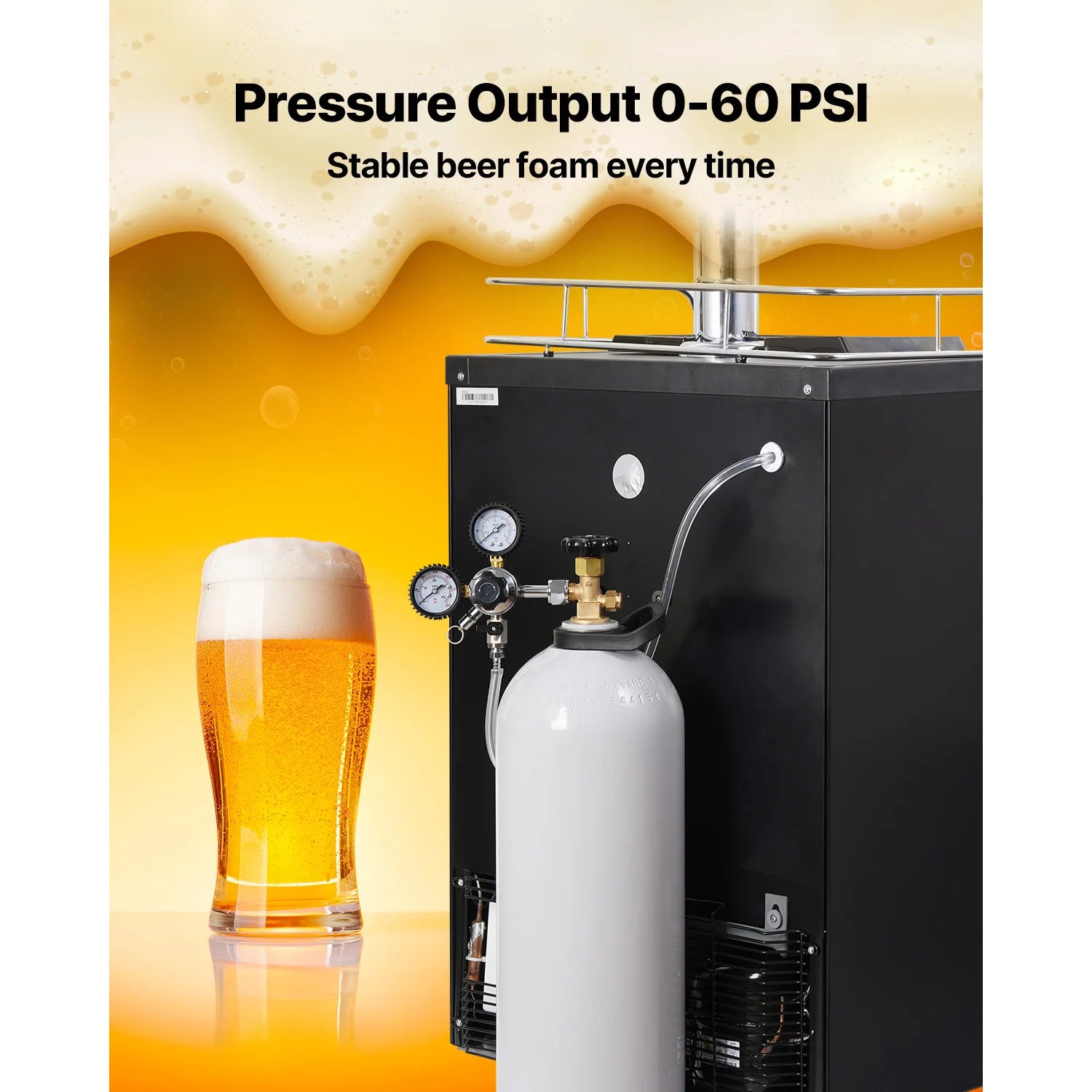 SucceBuy CO2 Tank 20 lbs New Aluminum Alloy Cylinder CO2 Air Tank with Light Spray Coating CGA320 Valve Purple Copper Siphon