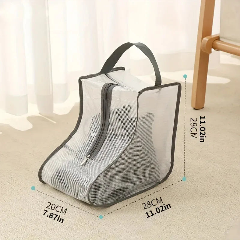 Boot Storage Bag Portable Shoes Organizer Waterproof Dustproof Protection Holder Bag for Household Travel Supplies