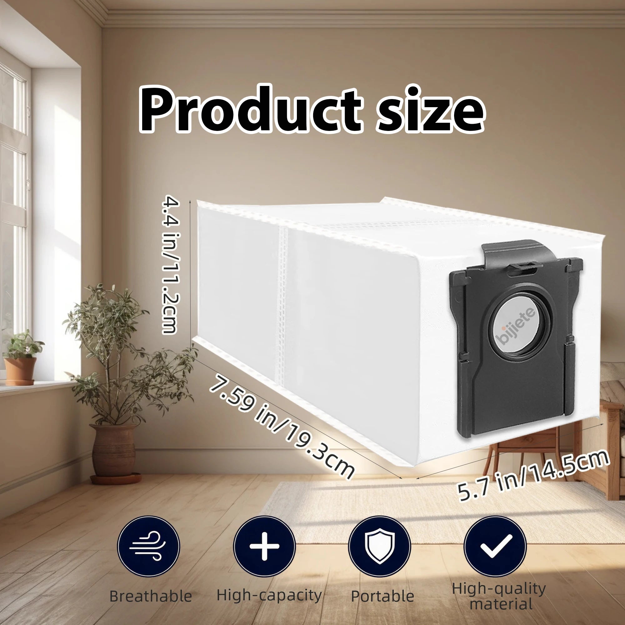 Dust Bags for Dreame X50 Ultra/X40 Ultra/X30 Ultra/L50 Ultra/L40 Ultra/L10s Ultra Gen 2/L10s Pro Ultra Robot Vacuum Cleaner