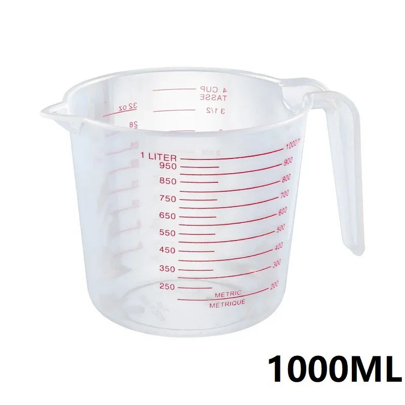250/500/1000ML Measuring Cups Easuring Cup Plastic Jug Digital Kitchen Tools Scale Baking Tools Timer Accessories FK037
