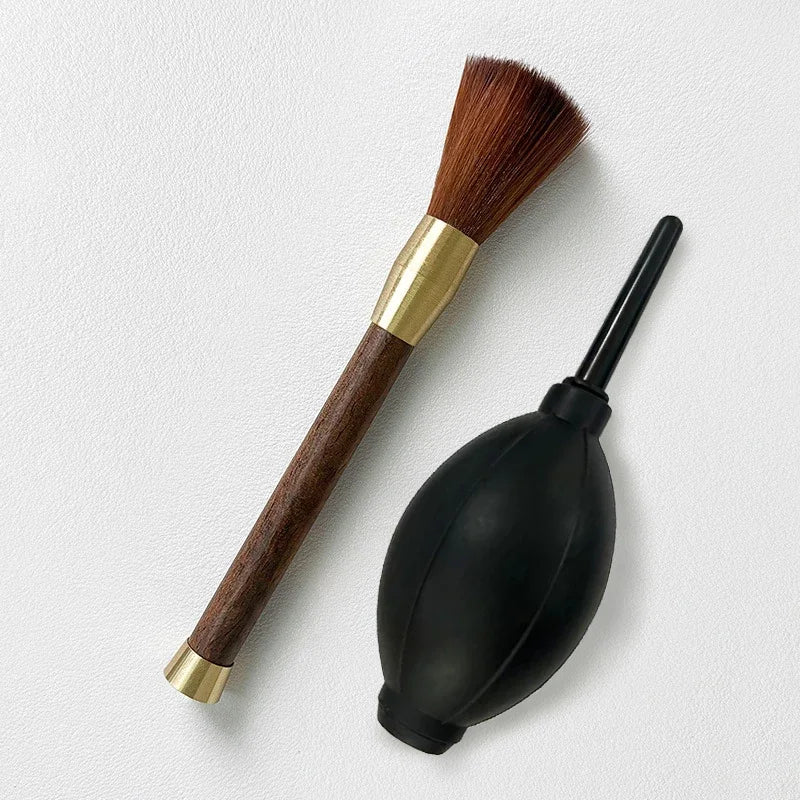 2Pcs Coffee Grinder Cleaning Tool Air Blower & Cleaning Brush For Espresso Machine And Accessories Camera Dust Clean