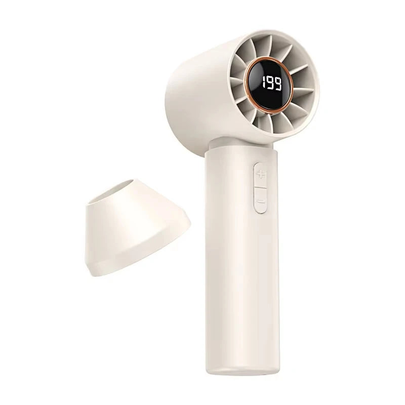 Hot New High Speed Folding Refrigeration Fan, Digital Display Mini Portable USB Charging Fan, High Wind Power Handheld Fan