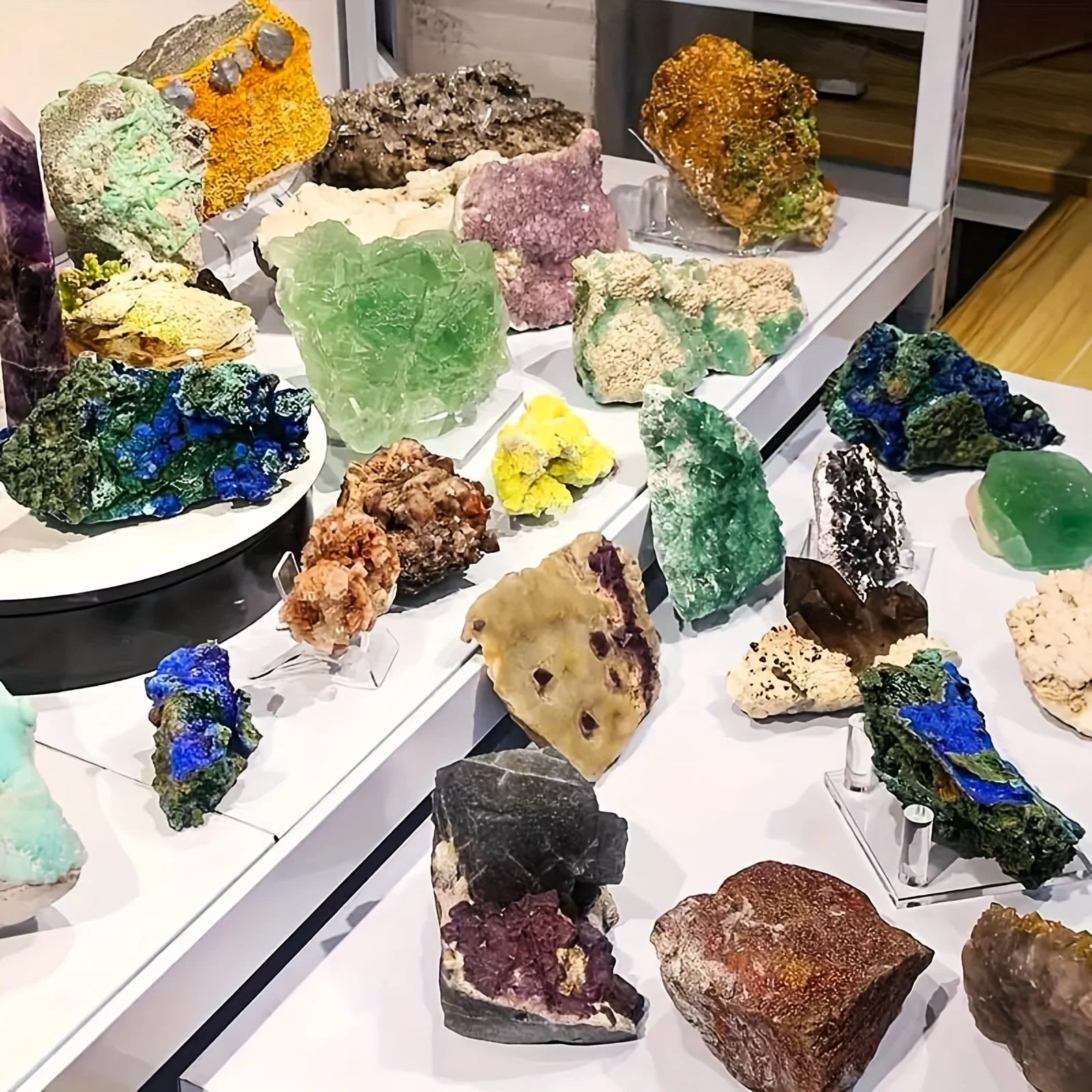 Open your own unique crystals! 4lb-6lb Crystal Gift Box-Mixed Raw Stone, Tower, Sphere, Carving , Bracelet Ring, Home Decoration