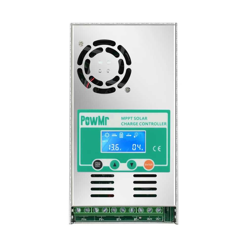 PowMr MPPT 60A Solar Charge Controller Max PV 160V Auto 12V 24V 36V 48V for Lead Acid Lithium Battery Regulator Solar Panel