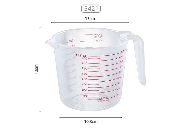 250/500/1000ML Measuring Cups Easuring Cup Plastic Jug Digital Kitchen Tools Scale Baking Tools Timer Accessories FK037