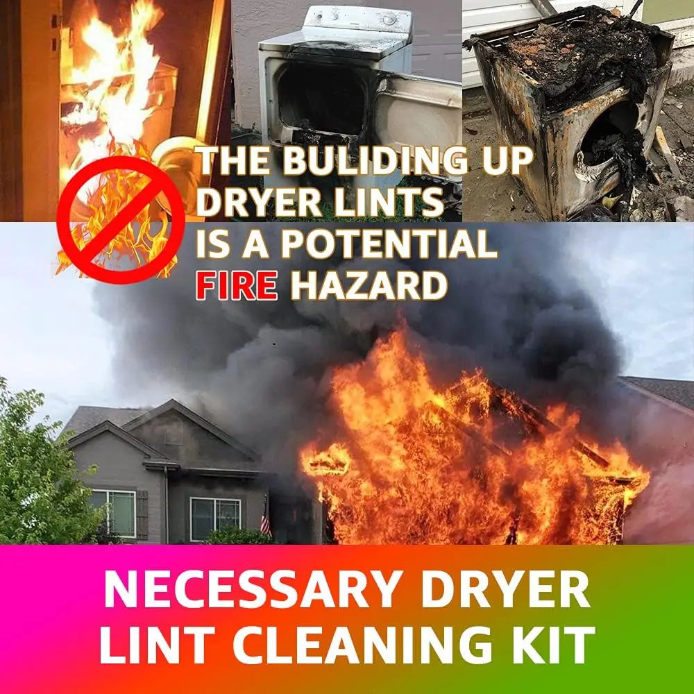 Vacuum Attachment for Dryer Vent Cleaning - Various Combinations for Lint Removal with Power Washer And Vacuum Hose to Efficiently Eliminate Lint
