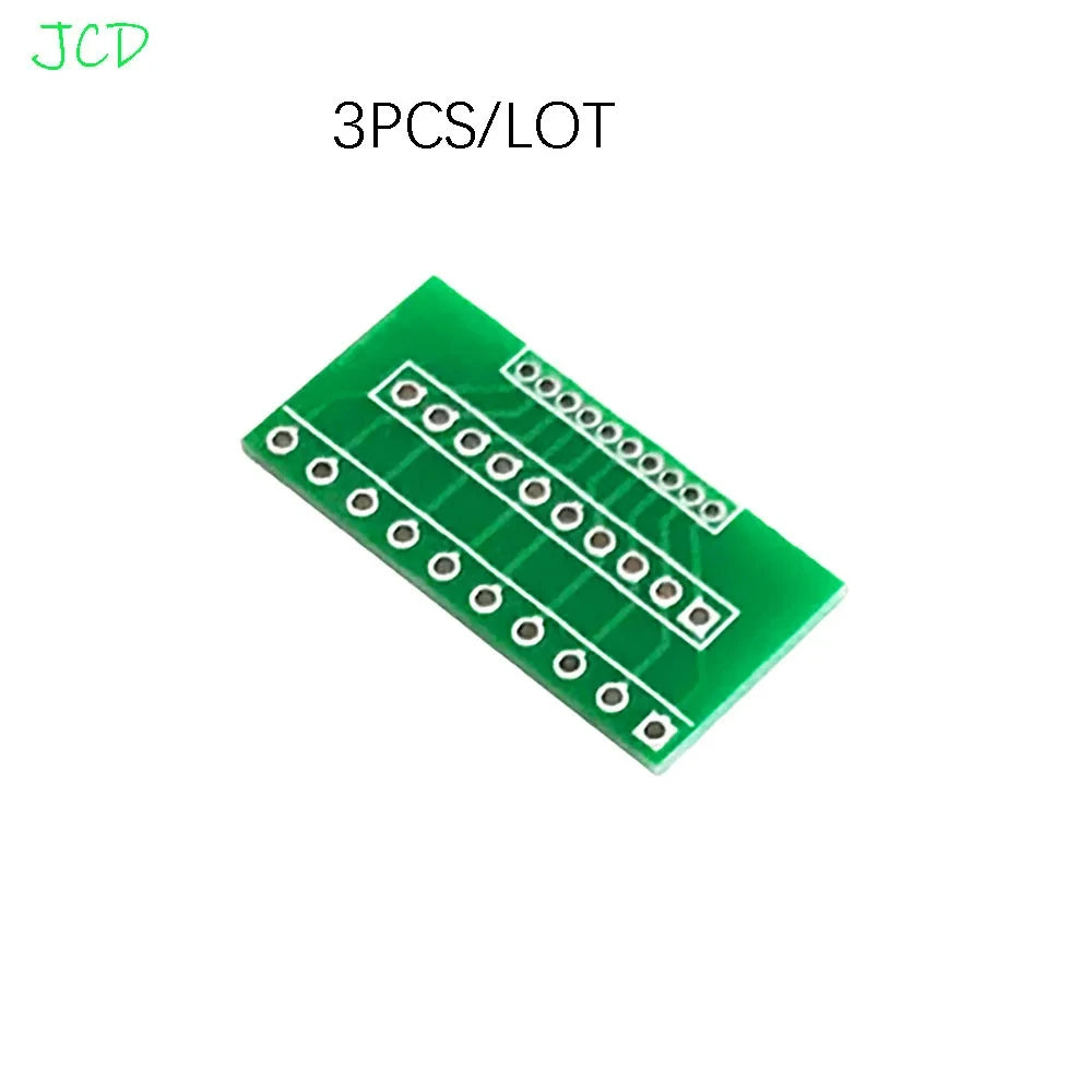 3PCS For Single And Double Row Pin PCB Adapter Board 1.27/2.0/2.54mm With  Spacing Of 10P/20P For Mutual Conversion 0.05/0.1Inch