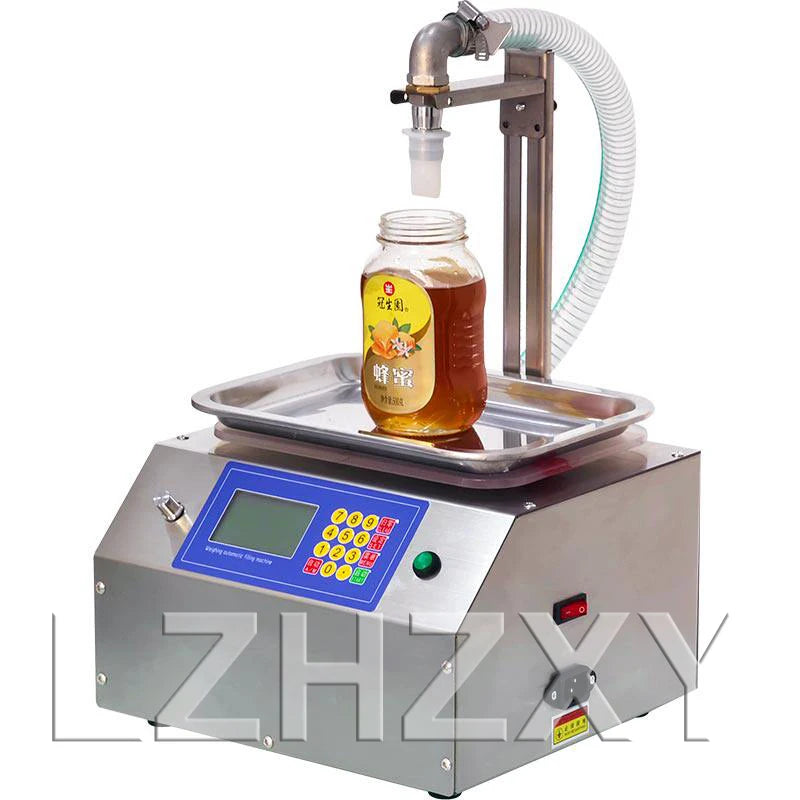 CSY-L15 Flow Weighing Type Fully Automatic Dispensing Filling Machine Honey Sesame Sauce Edible Oil Glue Viscous Liquid