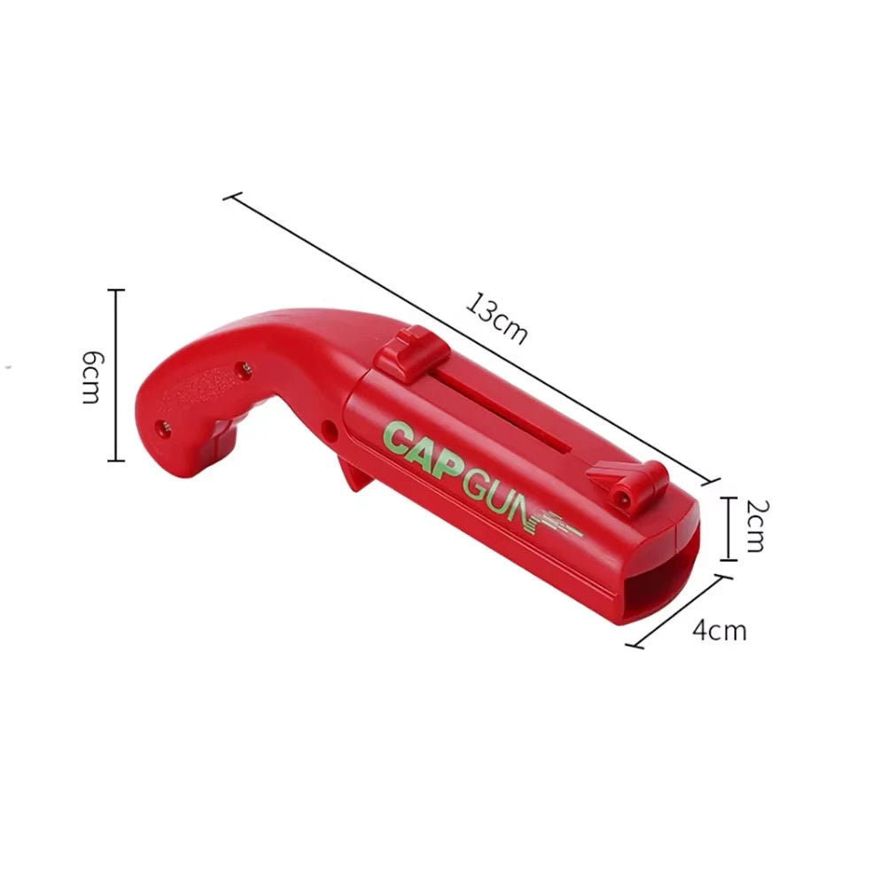 Portable Cap Gun Creative Flying Cap Launcher Beer Opener Bar Tools Beverage Opener Shaped Cap Opener Tool Kitchen Accessories