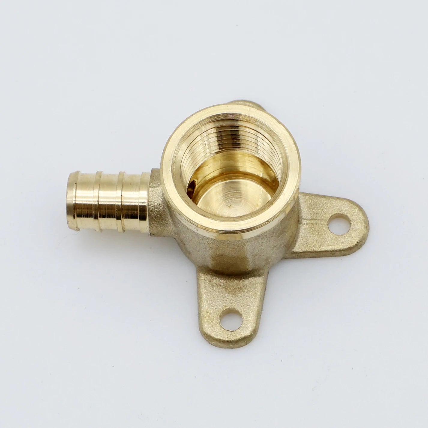 KING SMART Crimp/F1807 PEX 1/2" * 1/2" Female NPT Drop Ear Elbow; Lead Free Brass; 10Pcs/Case; 80204