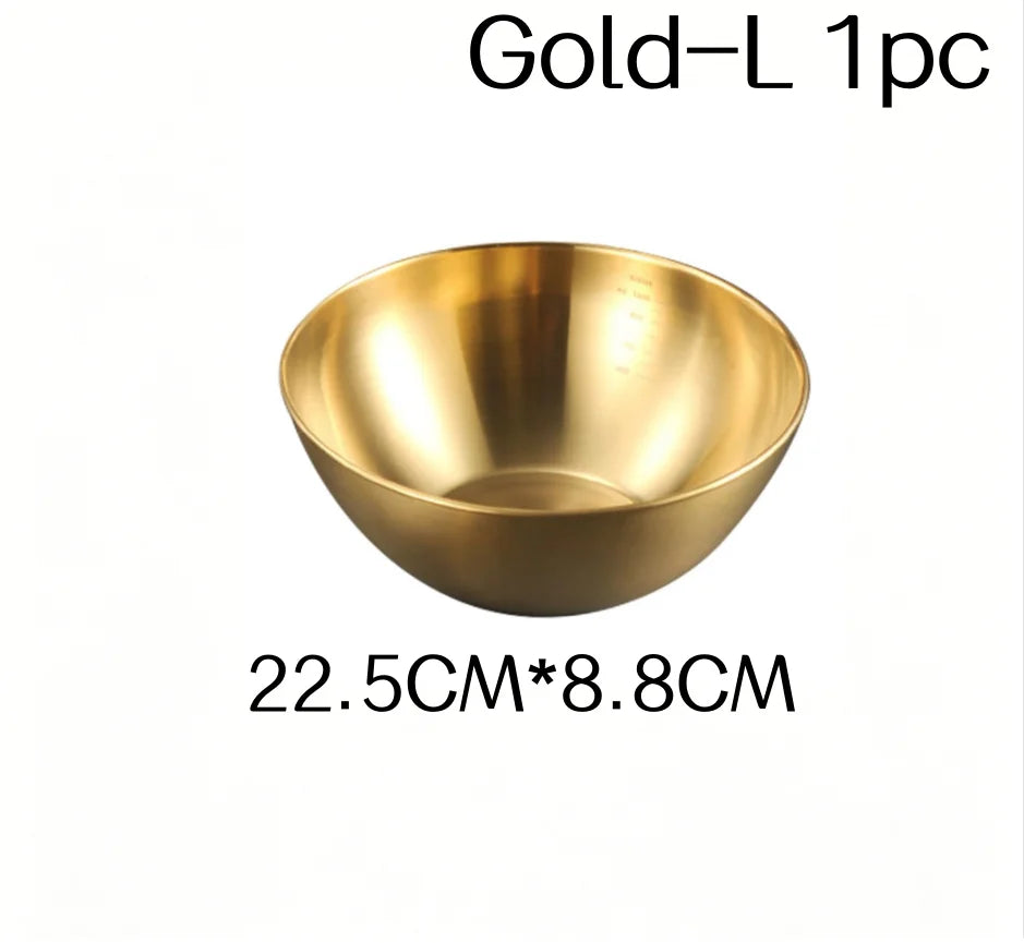 1/3pcs Stainless Steel Salad Bowl with Scale Large Capacity Flour Mixing Basin Multifunctional Bowls for Home Kitchen Essentials