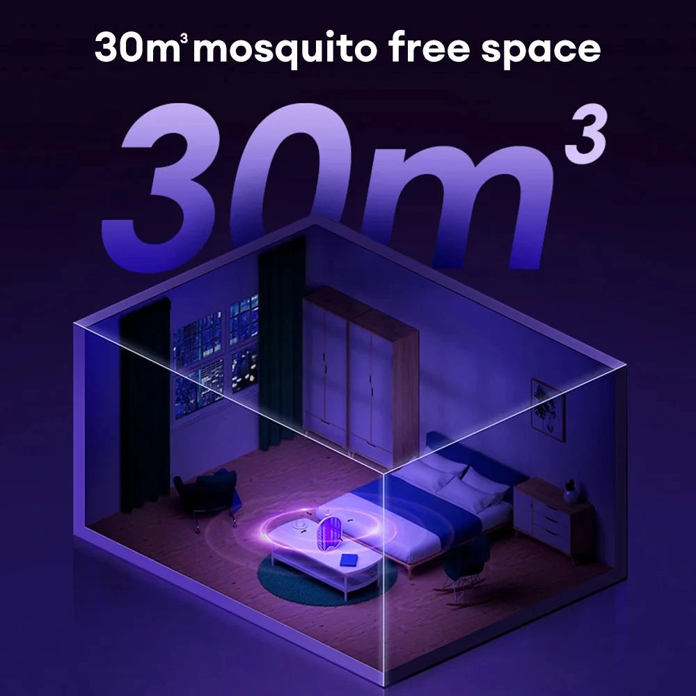 Foldable Electric Mosquito Killer Racket - 3000V Bug Zapper with UV Light, USB Rechargeable Fly Swatter Insect Trap