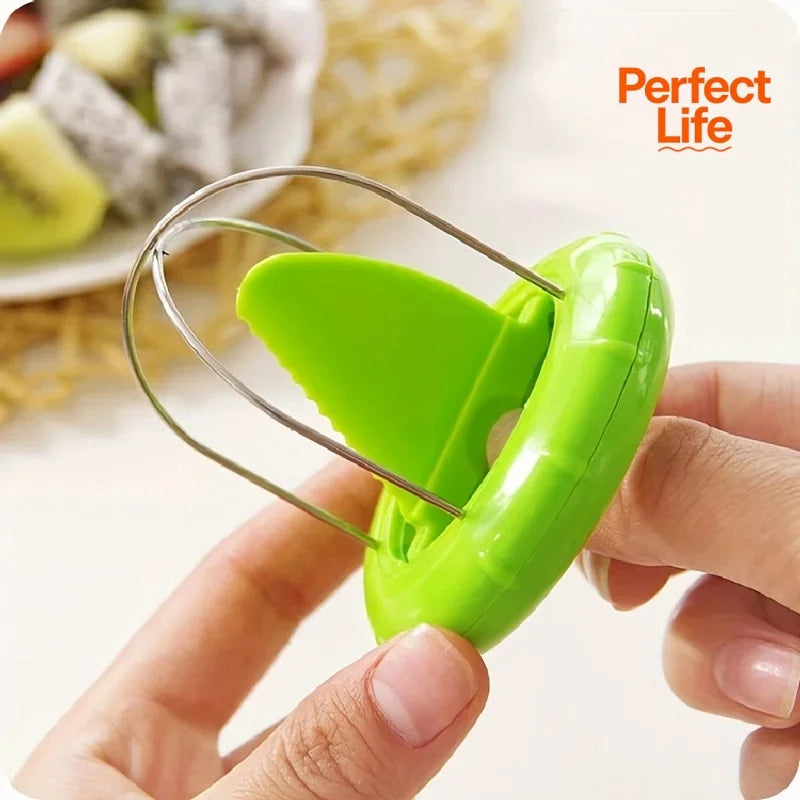 Fast Fruit Kiwi Cutter Peeler Slicer Kitchen Gadgets Stainless Steel Kiwi Peeling Tools Kitchen Creative Fruit Peeler