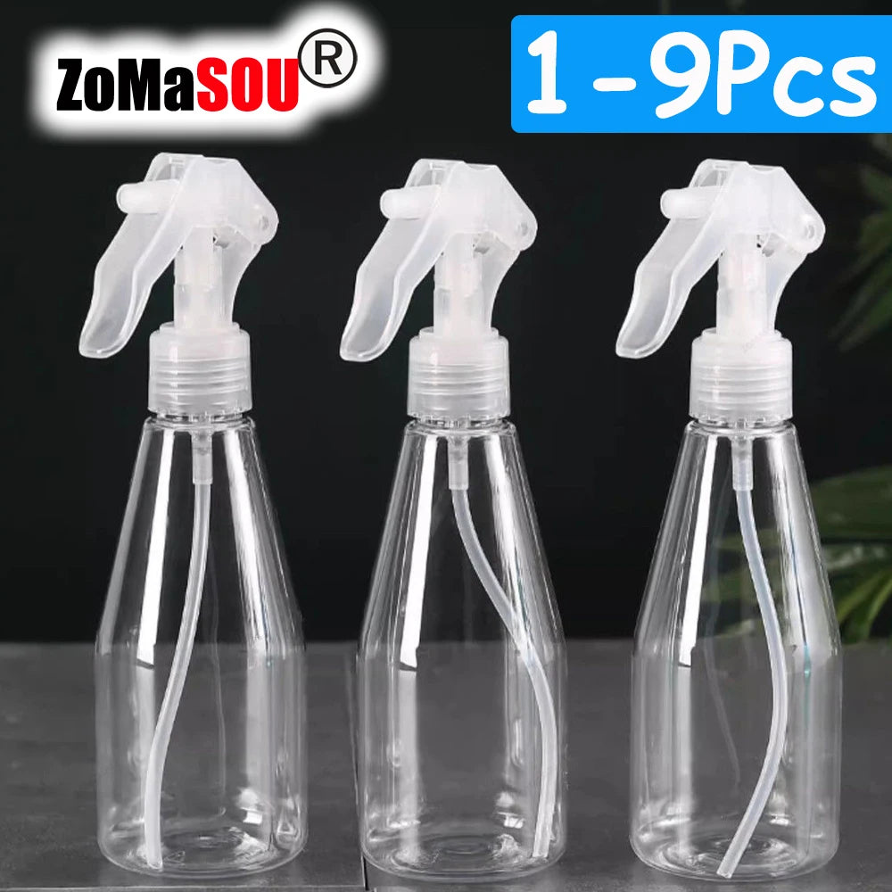 200ml 1-9Pcs Top Hand Trigger Spray Bottle Plastic Cleaning Water Sprayer Perfume Atomizer Empty Bottle Kitchen Gardening Tools