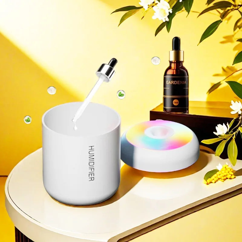 Air Humidifier Aromatic Diffuser Aromatherapy Spray Lamp Suitable for Automotive Household Bedroom Colorful Atmosphere Lights