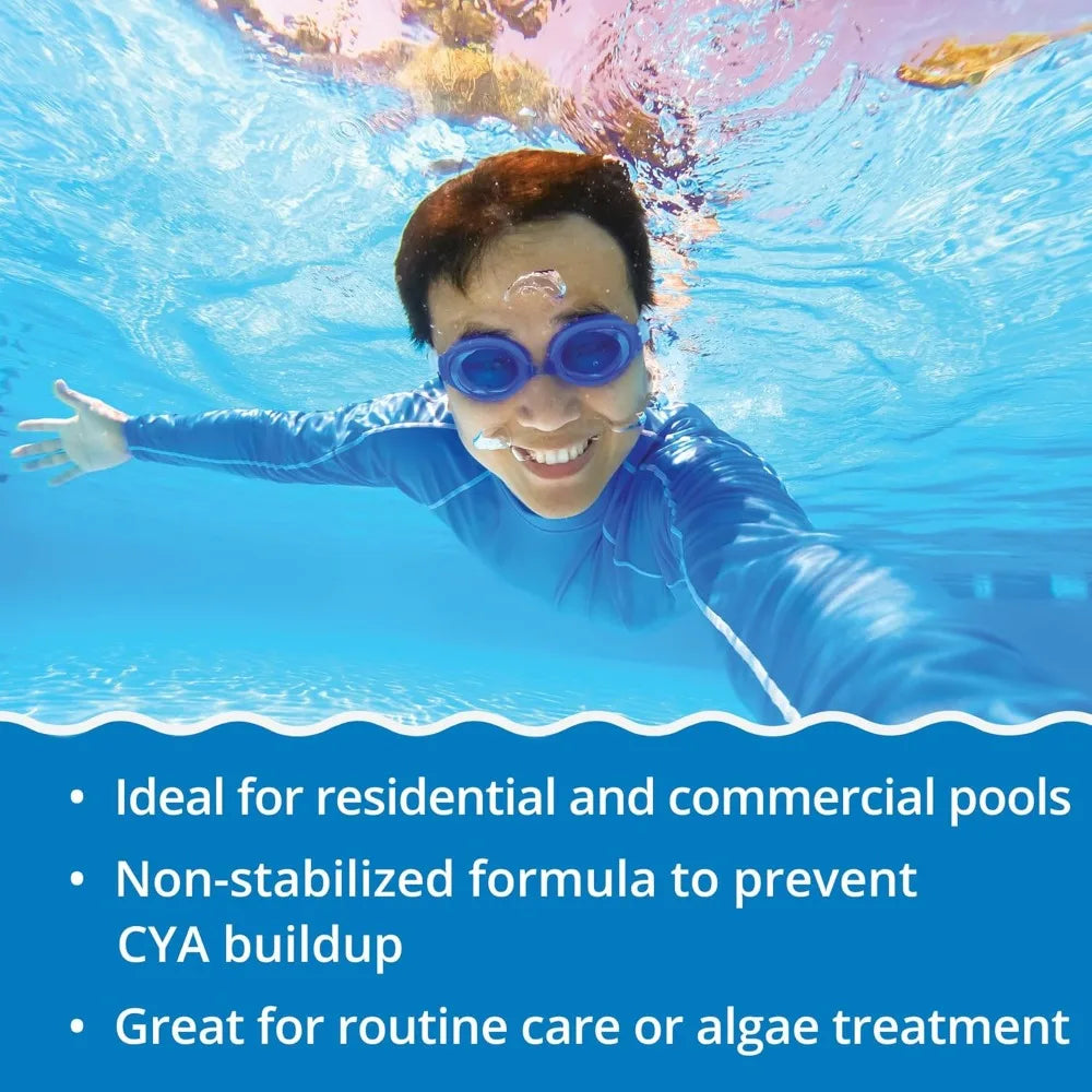 In The Swim Pool Shock 68% Cal-Hypo Granular Sanitizer For Crystal Clear Water Defends Against Bacteria Algae 6/12/24pack