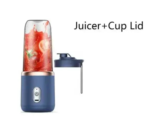 KLPortable Blender Bottle Electric 6 Blades Multifunction Juice Blender Fresh Juice Smoothie Blender Ice CrushCup Food Processor