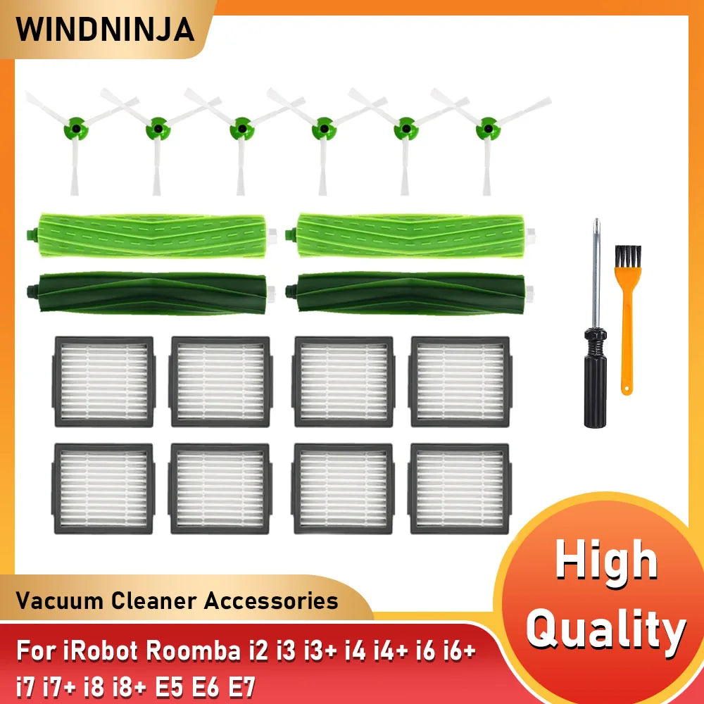 HEPA Filter Main Brush Side Brush For iRobot Roomba i2 i3 i3+ i4 i4+ i6 i6+ i7 i7+ i8 i8+ E5 E6 E7 Sweeping Robot Vacuum Parts