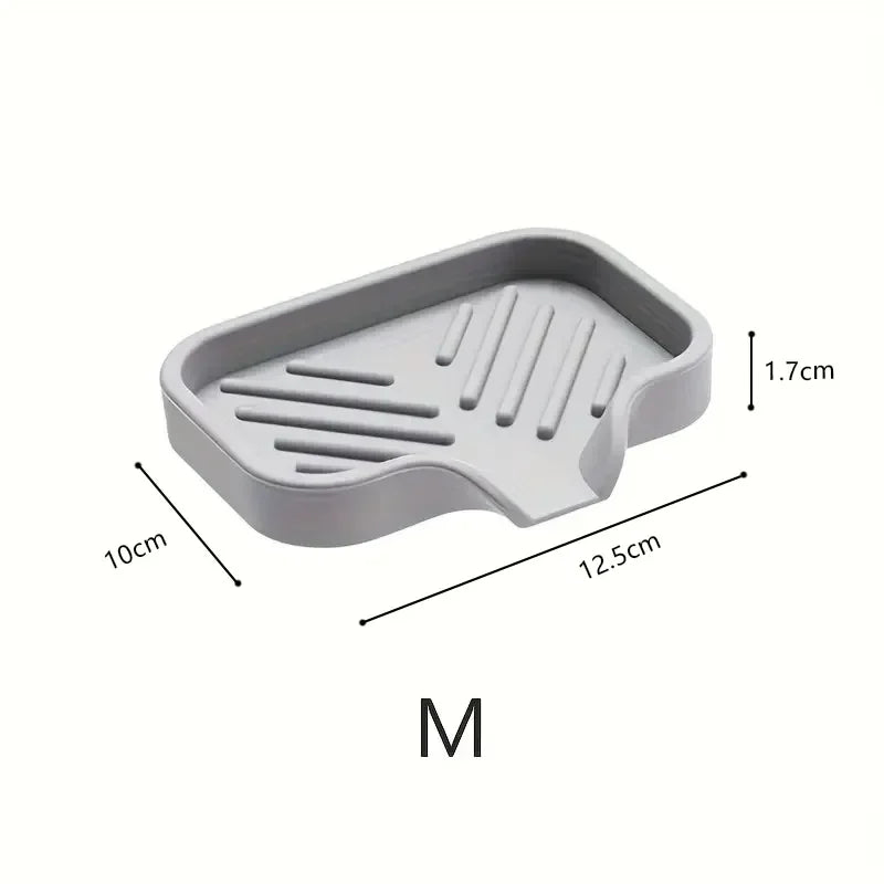 Silicone Faucet Mat Kitchen Sink Tray Soap Dispenser Sponge Drain Pad Sink Spadrying Mat Countertop Storage Tray Soaptray