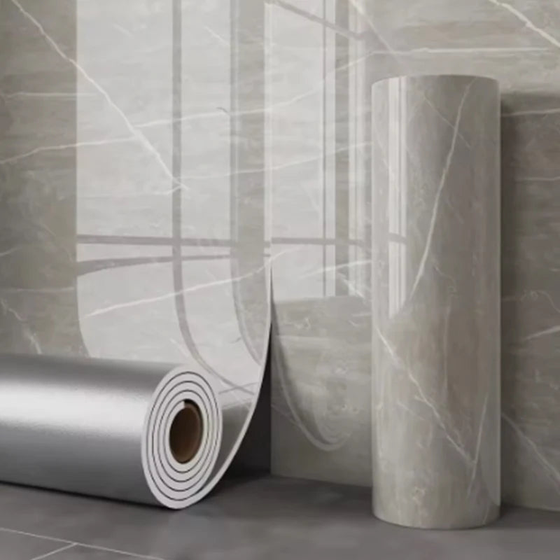 1 Roll Marble Thick Foam Bedroom Wallpaper Imitation Ceramic Tile Self-Adhesive Wallpaper Kitchen Anti Oil Stain Wall Sticker