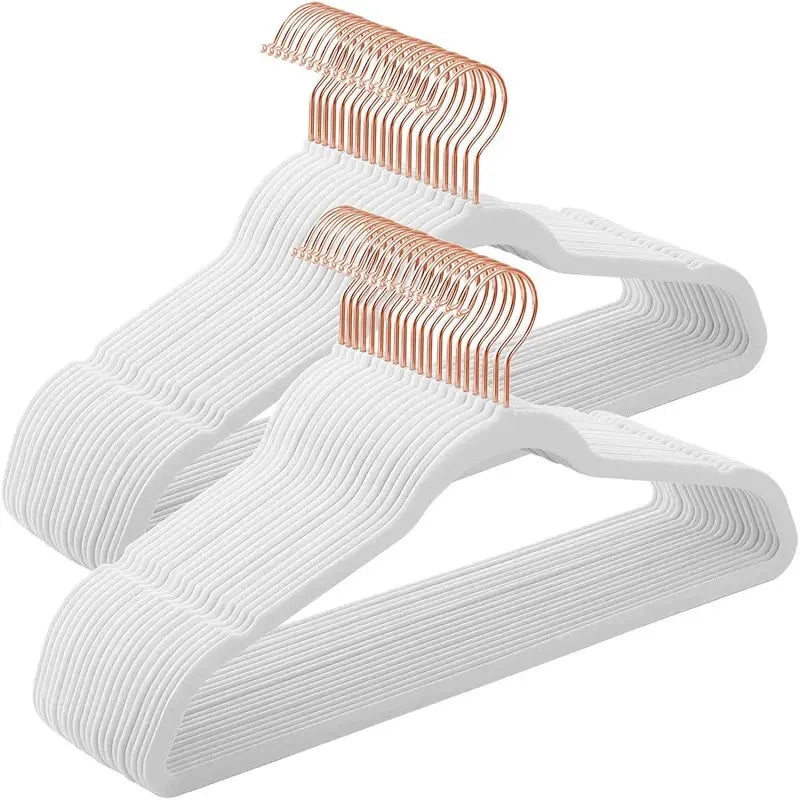 🇺🇸 USA Local Fast Shipping Lux Decor Velvet Hangers 50/100 Pack, Heavy Duty Non-Slip with 360° Swivel Hook for Clothes Coats