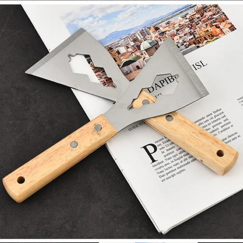 Multi-Purpose Long Handle Shovel, Thickened Stainless Steel Kitchen Cleaning Tool for Scraping Dust & Household Use
