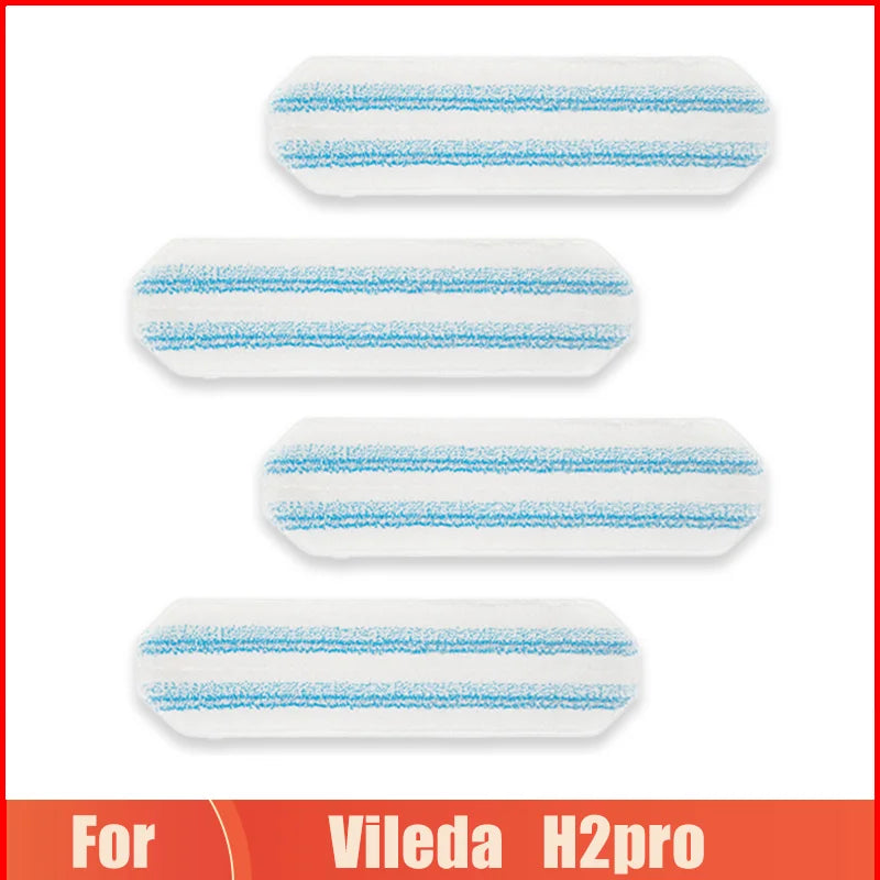 Fit For Vileda H2prO Robot Vacuum Cleaner Flat Mop Accessories 2pcs Replacement Mop Pad  Rags Home Floor Cleaning Spare Parts
