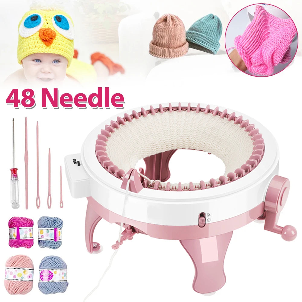 48 Needles Knitting Crochet Machine with Row Counter for Adults US