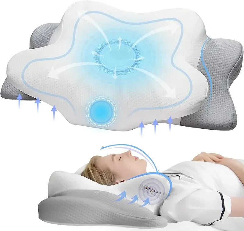 Odorless Orthopedic Pillow For Neck And Shoulder Pain Memory Foam Neck Pillow Ergonomic Sleeping Cervical Pillow