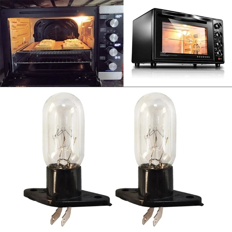 230V 20W LED Microwave Oven Lighting Bulb Small Appliance Bulb with Base for Oven, Stove, Refrigerator Non-Dimmable