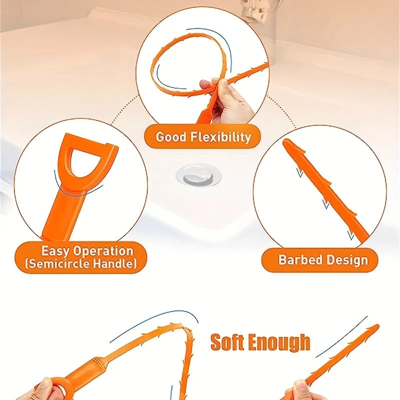 Household kitchen, toilet, plumbing, sink, hair cleaner, drain tool, hand cranked toilet, unclogger