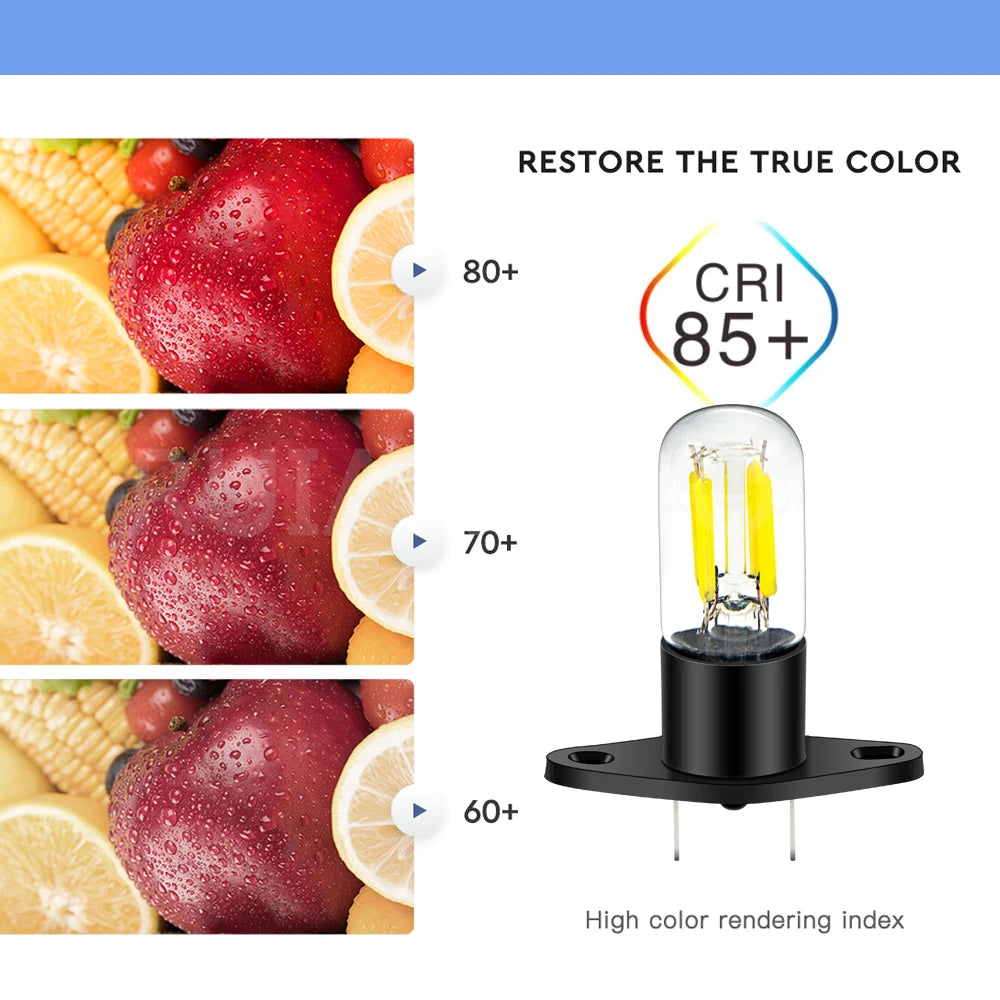 Ruiandsion 1PC T170 LED Microwave Light Bulb 120V AC110V-130V Filament Replacement White for Oven Light