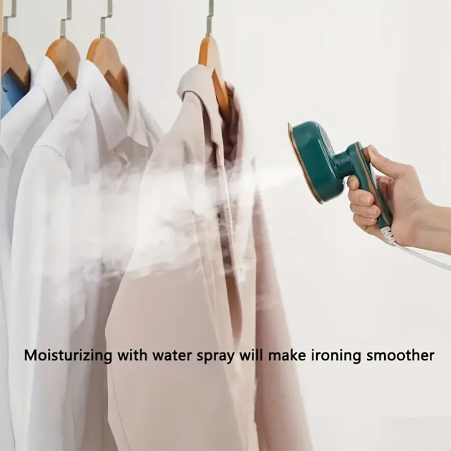 Mini Portable Steam Iron | Travel Garment Steamer for Home & Dorm| 180° Rotatable Handle
