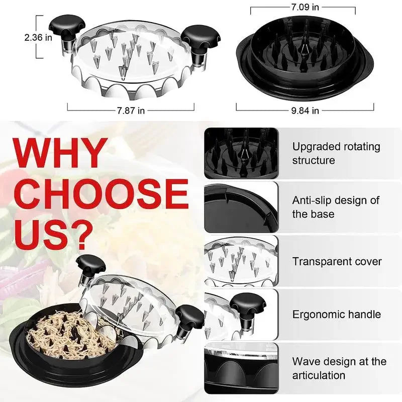 Shred Machine Better Than Bear Claws Meat Shredder for Pulled Pork Beef Cooked Chicken Vegetable Kitchen Tool Meat Grinders