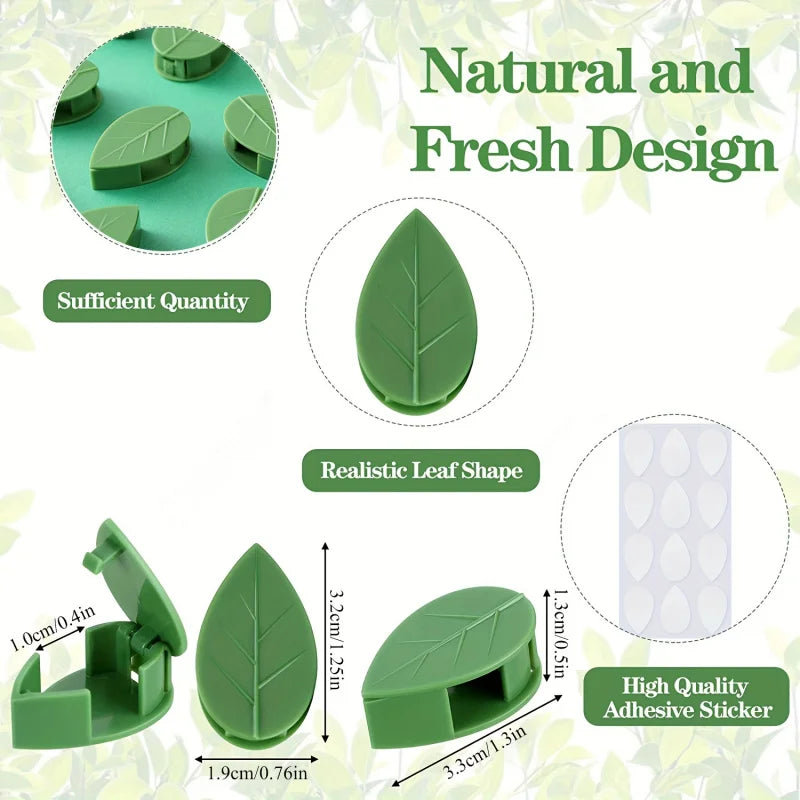 10pcs, Plant Climbing Wall Fixture Clips, Self-adhesive Plant Fixing Hook, Sticky Plant Fixing Clip For Plant Garden Pothos Vine