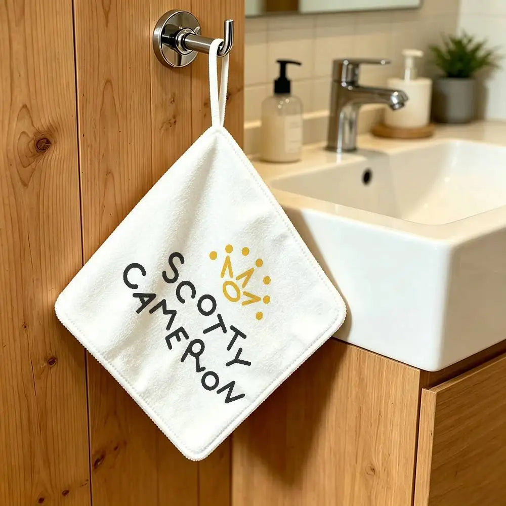 Sign Hanging Style Polyester Hanging Kitchen Hand Towel Durable Wear Resistant  Versatile Use Throughout Home S-cotty C-ameron